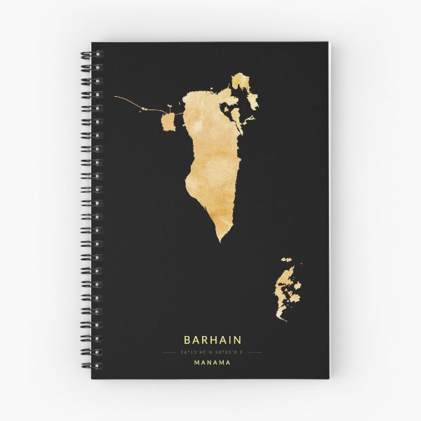 Item preview, Barhain map in gold color designed and sold by Jerhus.