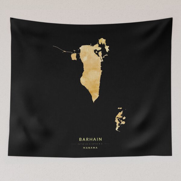 Item preview, Barhain map in gold color designed and sold by Jerhus.