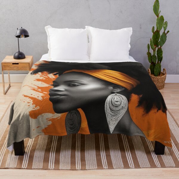 Item preview, Monochrome Radiance | Tribal Beauty in Orange designed and sold by Rothnaric.