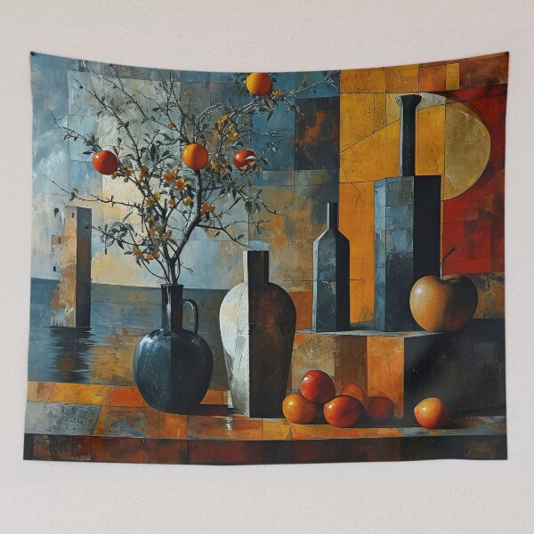 Item preview, Harmonic Stillness: Cubist Nature designed and sold by APARTAI EU.