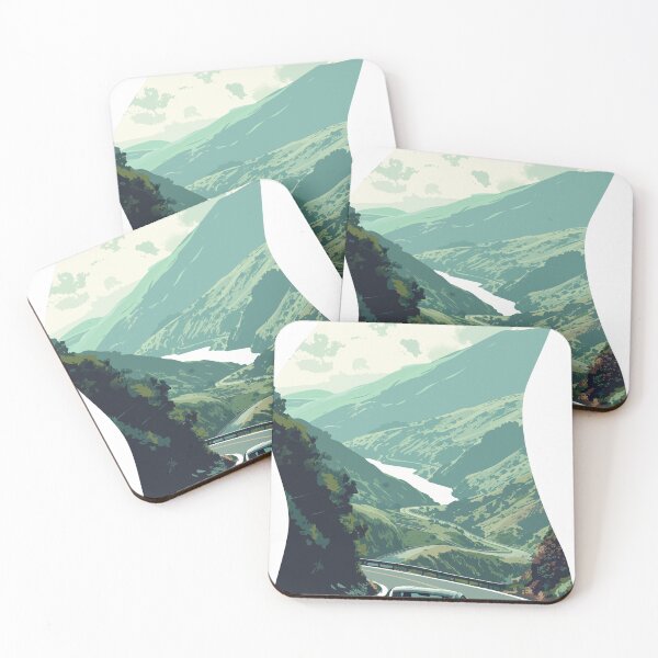 Item preview, Mazda MX-5 RF gray on a curvy mountain road designed and sold by NiceGoodBetter.