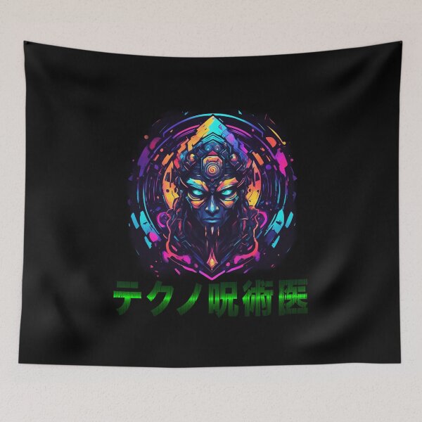 Item preview, Techno Shaman, Cyberpunk Witchdoctor, Kanji designed and sold by Burn-Ego.
