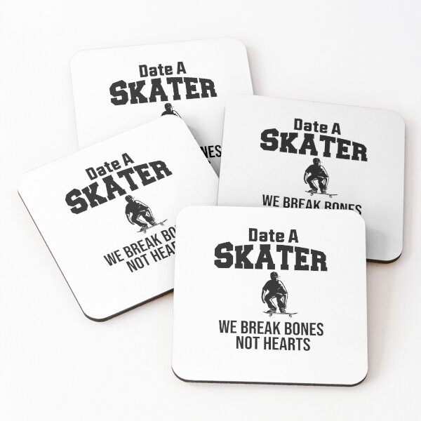 Item preview, Date A Skater we break bones not hearts designed and sold by BHMARTS.