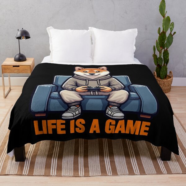 Item preview, Life Is A Game meme Shiba Inu Gamer Play Video Games designed and sold by plushism.