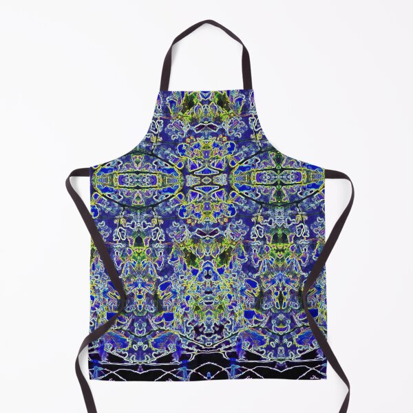 Item preview, Faces, Blue Lime Green fabric Pattern, home decor designed and sold by JonDelorme.