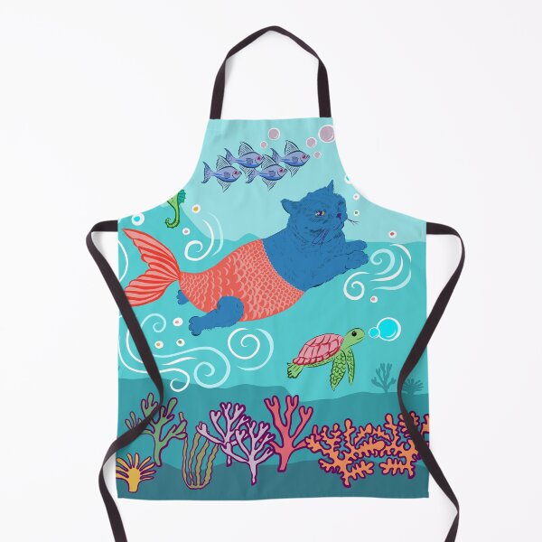 Item preview, Kawaii, British short hair cat, mermaid designed and sold by Amber-Eyes.