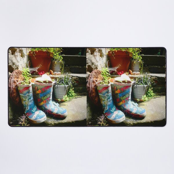 Item preview, Clovelly Wellie. Old boots as outside decor in the quintessential English seaside resort. designed and sold by JonDelorme.