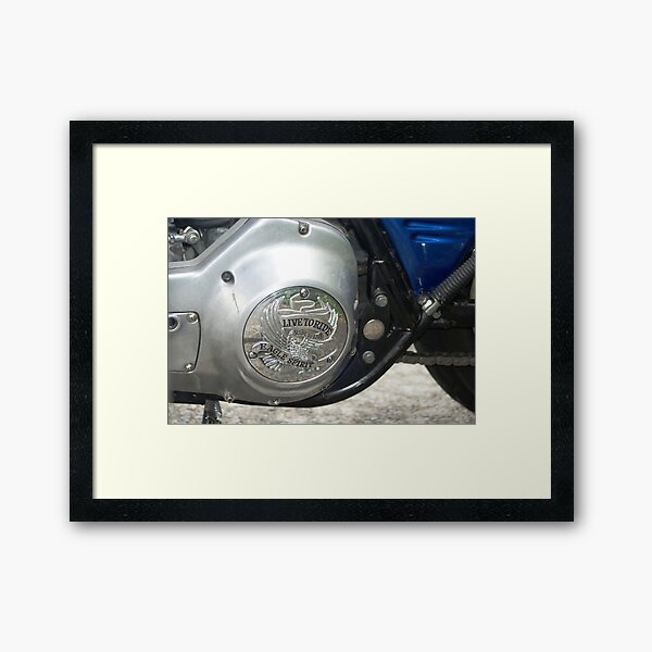 Live to Ride Framed Art Print