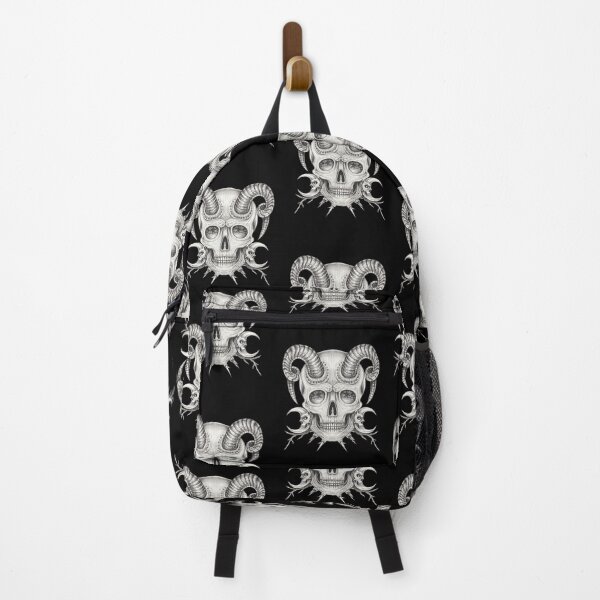 Item preview, Surrealist art demon and nature skull head design. designed and sold by Jiwsurreal.