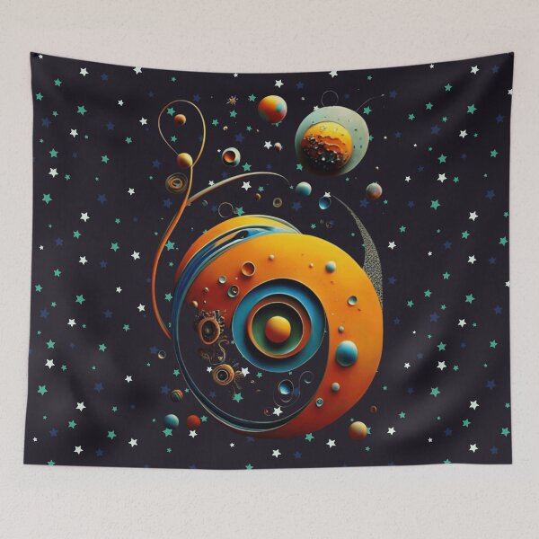 Item preview, Abstract geometric, Watercolor Space  designed and sold by asbno19.