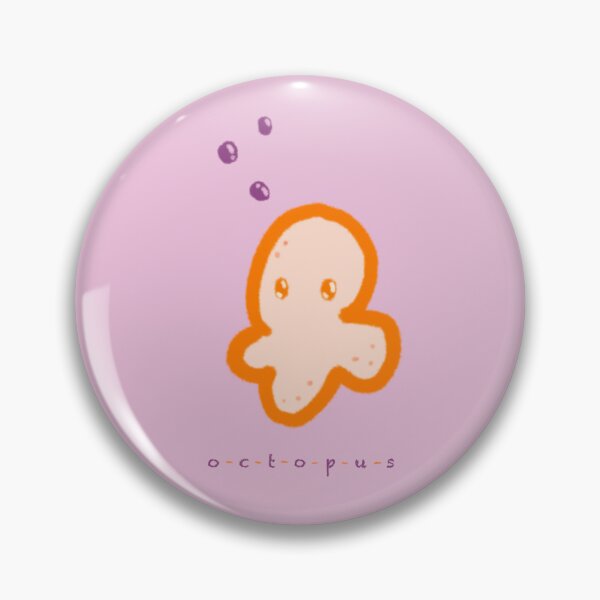 Item preview, Orange cute octopus  designed and sold by ilustrakoffice.