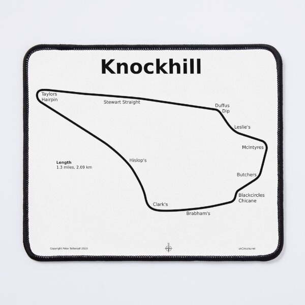 Item preview, Knockhill Circuit, with Corner Names designed and sold by ukCircuits.net.