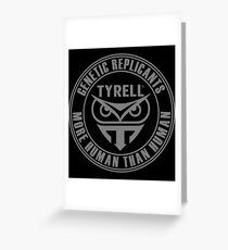 TYRELL CORPORATION - BLADE RUNNER (GREY) Greeting Card