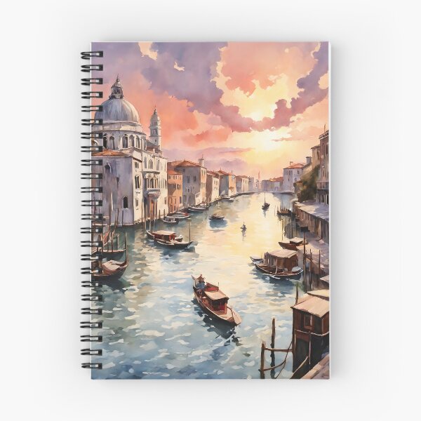 Item preview, Venice's Iconic Waterways at Sunset: A Watercolor Dream designed and sold by LSVart.