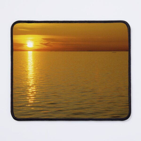 Item preview, Sunset over Sweden, calming seascape over Baltic Islands designed and sold by JonDelorme.