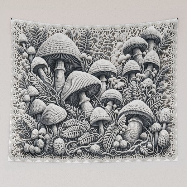 Item preview, Mushroom Crochet Pattern 3D designed and sold by irek07.