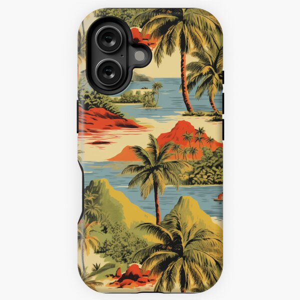 Item preview, Vintage Hawaiian Shirt Beach Print designed and sold by KitschNCountry.