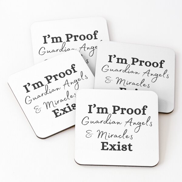 Item preview, Guardian Angels and Miracles Exist I'm Proof designed and sold by gillys.