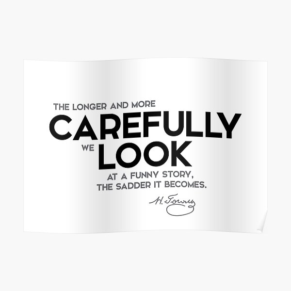 funny story, sadder it becomes - nikolai gogol Poster