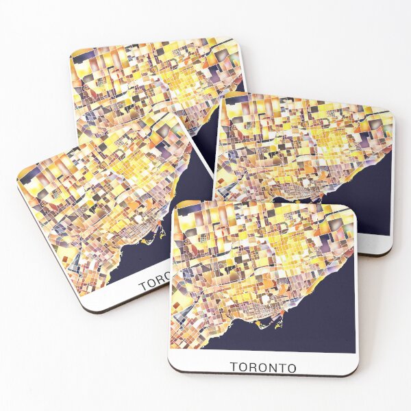 Item preview, Toronto Canada Named City Map - Golden Yellow designed and sold by StylishStacks.