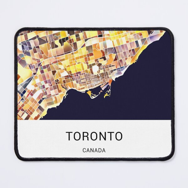 Item preview, Toronto Canada Named City Map - Golden Yellow designed and sold by StylishStacks.