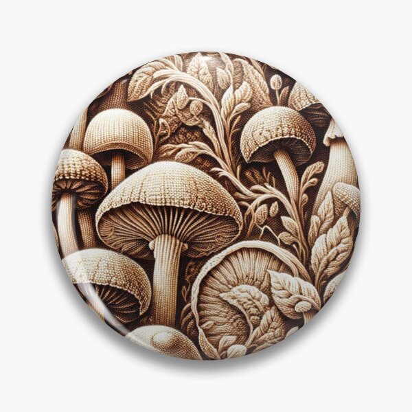 Item preview,  Detailed Mushrooms Crochet Pattern in Sepia Tones designed and sold by irek07.