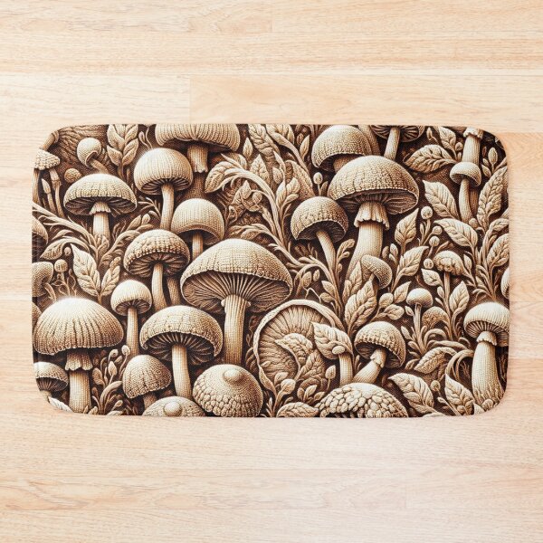 Item preview,  Detailed Mushrooms Crochet Pattern in Sepia Tones designed and sold by irek07.
