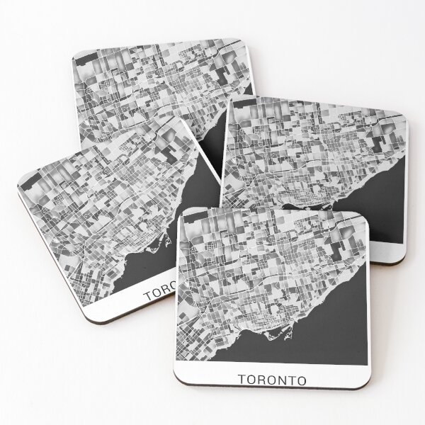 Item preview, Toronto Canada Named City Map - Black and White designed and sold by StylishStacks.