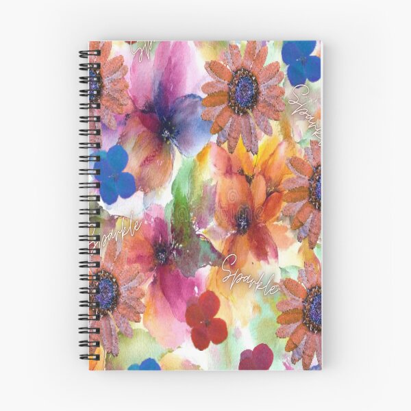 Item preview, Sparkle Floral Design,  Bohemian design, Abstraction, bold colorful abstract playful design inspired by nature designed and sold by Adri Barnard.