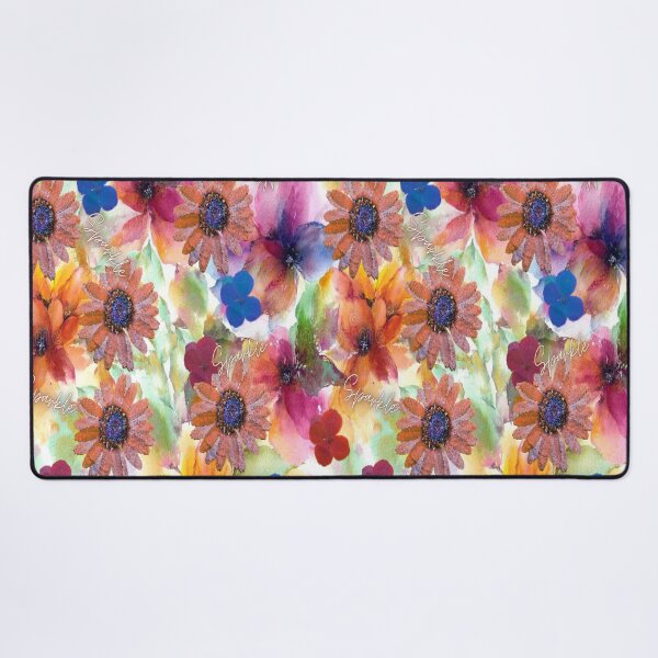 Item preview, Sparkle Floral Design,  Bohemian design, Abstraction, bold colorful abstract playful design inspired by nature designed and sold by Adri Barnard.