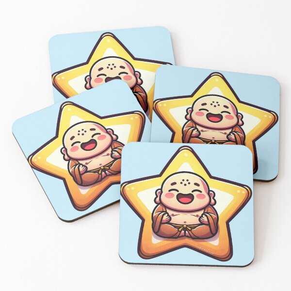 Item preview, Happy Buddah Meditating Cartoon designed and sold by PickledjoArt.