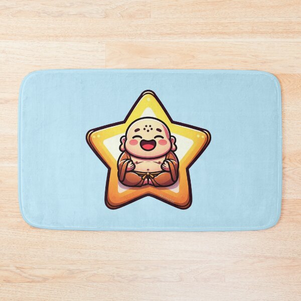 Item preview, Happy Buddah Meditating Cartoon designed and sold by PickledjoArt.