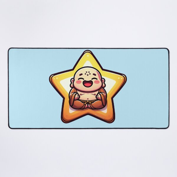 Item preview, Happy Buddah Meditating Cartoon designed and sold by PickledjoArt.