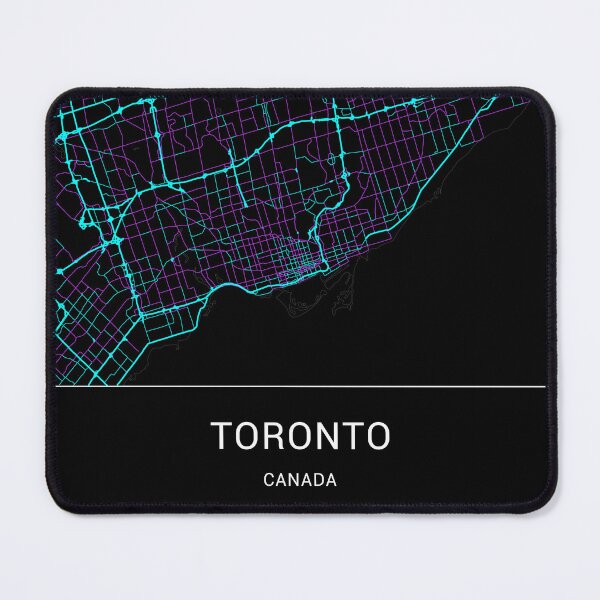 Item preview, Toronto Canada Named City Map - Neon Fantasy designed and sold by StylishStacks.