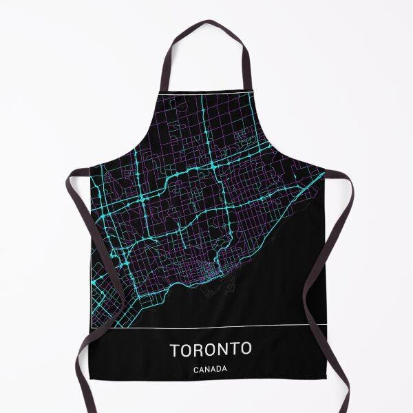 Item preview, Toronto Canada Named City Map - Neon Fantasy designed and sold by StylishStacks.