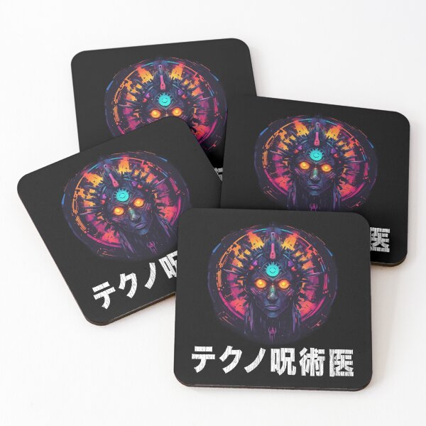 Item preview, Techno Shaman, Cyberpunk Spirit Worker, Kanji designed and sold by Burn-Ego.
