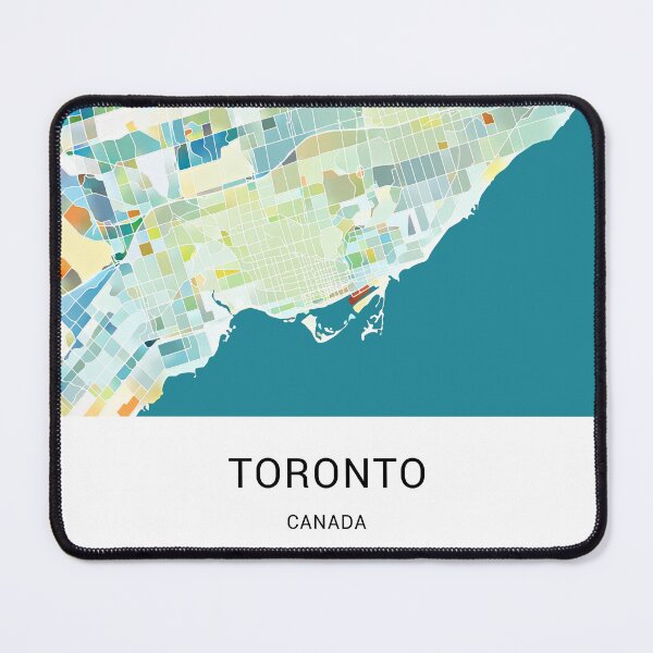 Item preview, Toronto Canada Named City Map - Pastel Color Scheme designed and sold by StylishStacks.