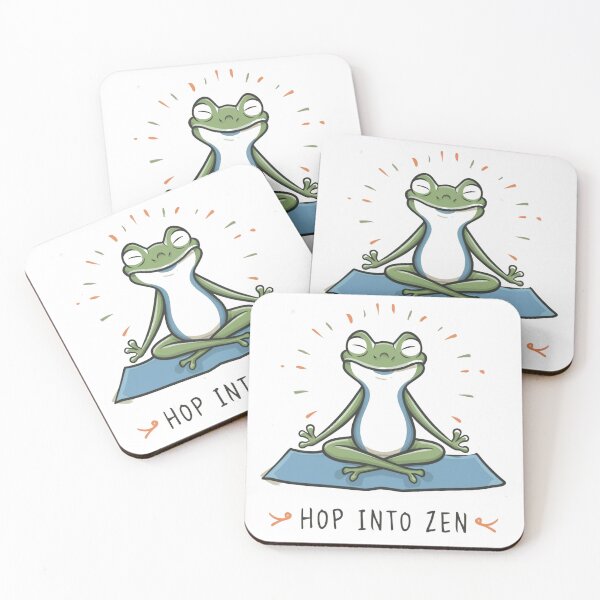 Item preview, Hop Into Zen, Yoga Frog designed and sold by Krieghorn.