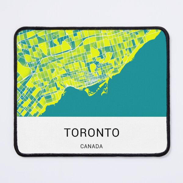 Item preview, Toronto Canada Named City Map - Green-Yellow Duotone designed and sold by StylishStacks.