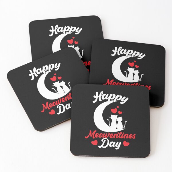Item preview, Cute Cat Valentines Day Kitty Quote Happy Meowentines Day designed and sold by teeshop87.