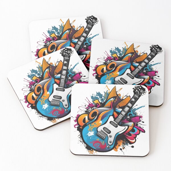 Item preview, Unleashing Vibrant Grooves with Hypnotic Guitar Designs designed and sold by HarmonyGuitars.