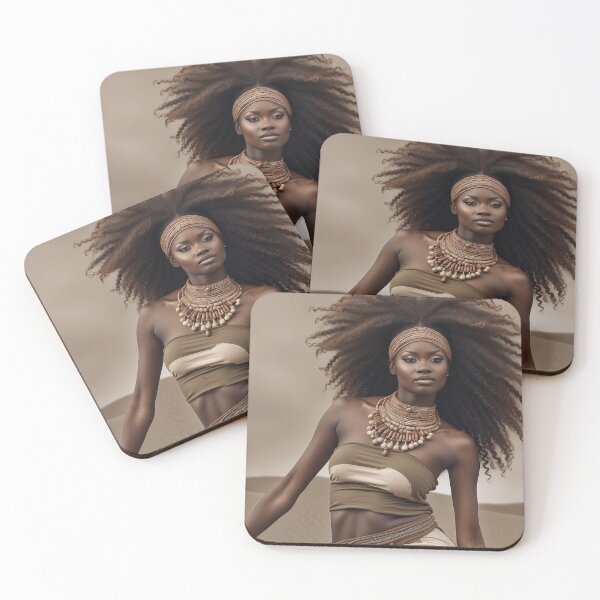 Item preview, Windswept Royalty | African Afro Princess designed and sold by Rothnaric.