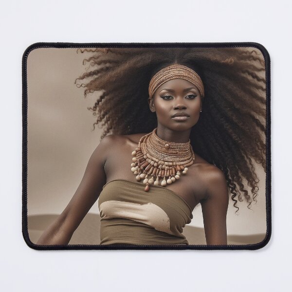 Item preview, Windswept Royalty | African Afro Princess designed and sold by Rothnaric.