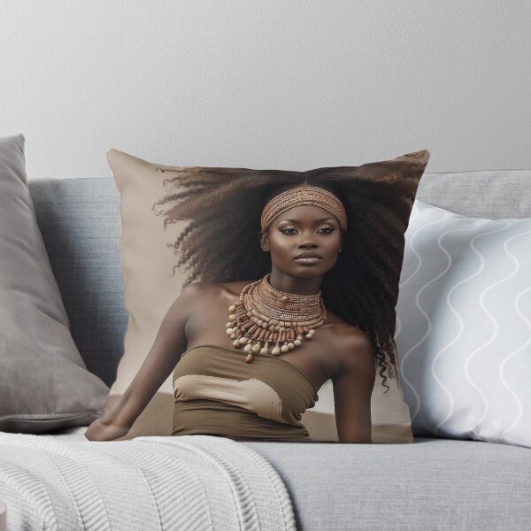Item preview, Windswept Royalty | African Afro Princess designed and sold by Rothnaric.