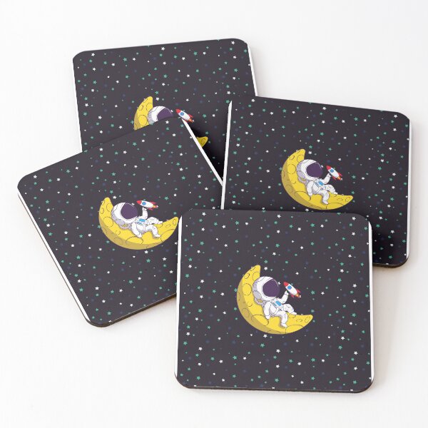 Item preview, Astronaut relaxing on the moon designed and sold by asbno19.