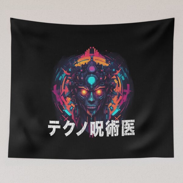 Item preview, Techno Shaman, Cyberpunk Magick, Kanji designed and sold by Burn-Ego.