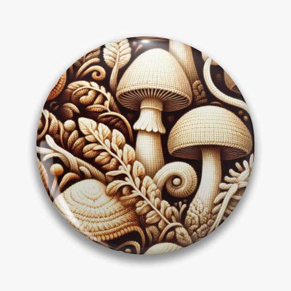 Item preview, Mushrooms Crochet Pattern in Warm Beige designed and sold by irek07.