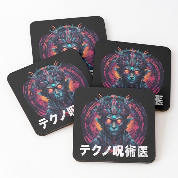 Item preview, Techno Shaman, Cyberpunk, Black Magic, Kanji designed and sold by Burn-Ego.
