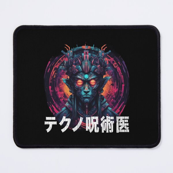Item preview, Techno Shaman, Cyberpunk, Black Magic, Kanji designed and sold by Burn-Ego.