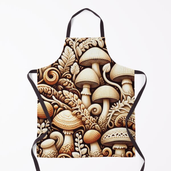 Item preview, Mushrooms Crochet Pattern in Warm Beige designed and sold by irek07.